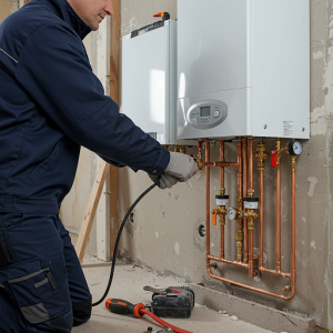 Heizungsanlage verlegen